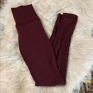 lululemon athletica Burgundy Leggings Size 2